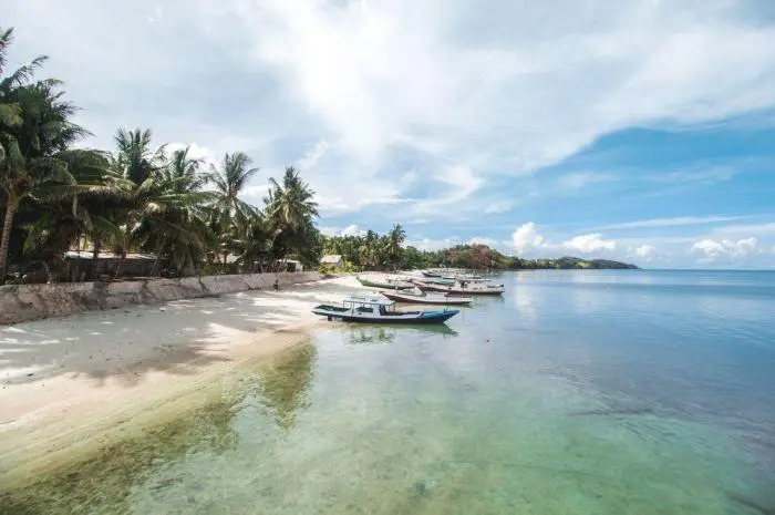 Teluk Tamiang Beach, a Tourist Destination with Soft White Sand and Unique Rocks in Kotabaru